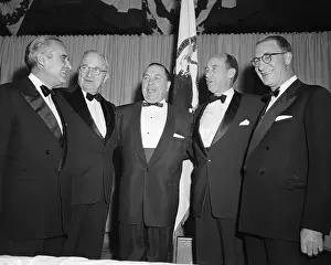 Adlai Stevenson Standing with Colleagues