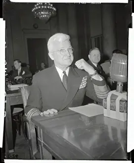 Admiral Harold R. Stark Sitting in Court