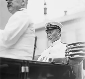 Admiral Prints: Admiral Heichachiro Togo on Ship Deck