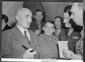 Admiral Jean Francois Darlan at Press Conference
