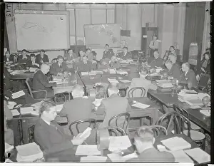 Walter F Prints: Admiral Kimmel Speaking to Senate Committee