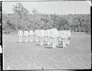 Admiral McDonald with His Staff of Officers