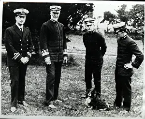 1910s Style Prints: Admiral Sims And His Officers During Wwi