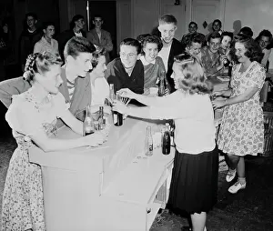 Bartender Prints: Adolescents Gather for Sodas at a Dance