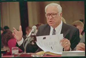 Adolfo Calero Gesturing During Hearings