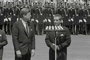 Adolfo Lopez Mateos Welcomes President Kennedy
