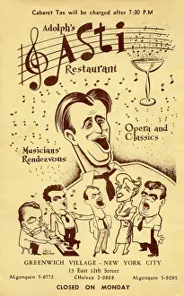 Singer Prints: Adolph's Asti Restaurant