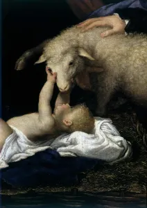 Interior Prints: Adoration of the Sheperds, by Lorenzo Lotto, 1534, 16th Century