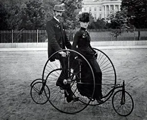 Ride Prints: Two Adults On Bicycle