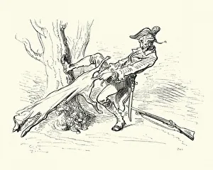Images Dated 13th April 2017: Adventures of Baron Munchausen by Gustave Dore