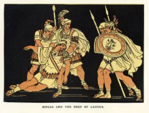 Images Dated 21st October 2009: Aeneas and the body of Lausus