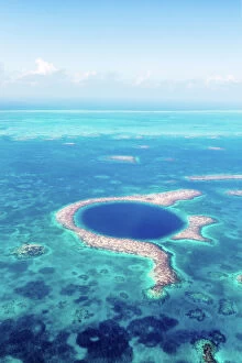 Images Dated 28th April 2016: Aerial of the Blue Hole