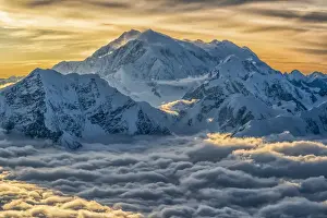 Aerial image of the Saint Elias mountains in Kluane National Park and Reserve