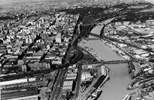 Aerial Of Melbourne, Australia, 1954