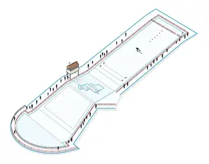 Winter Sport Prints: Aerial slope