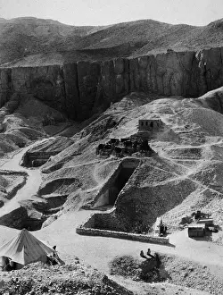 Tent Prints: Aerial Of Valley Of The Kings Excavations