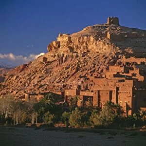 Images Dated 16th October 2008: aerial view, africa, architecture, arid, atlas mountains, barren, community, dawn