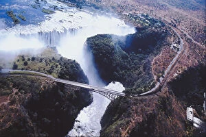 Images Dated 29th June 2006: aerial view, africa, bridge, cascading, day, destination, landscape, mist, nature