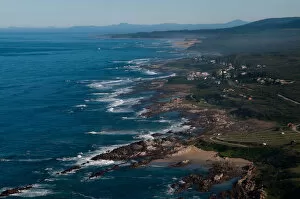 aerial view, algoa bay, beach, beauty in nature, coastline, colour image, day, daytime