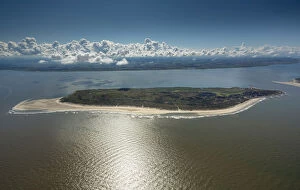 Images Dated 27th August 2014: Aerial view, Baltrum, island in the North Sea, East Frisian Islands, Lower Saxony, Germany