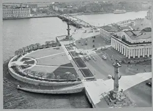 Leningrad Prints: Aerial View of Basiliev Island