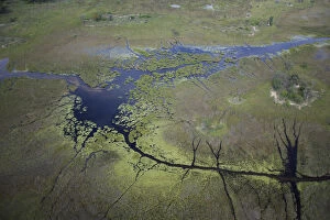 Botswana Gallery: aerial view, beauty in nature, botswana, day, horizontal, lake, landscape, nature