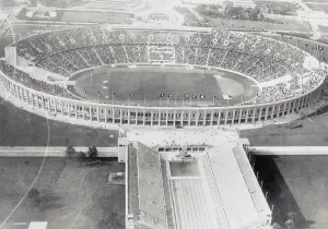 Stadium Prints: Aerial View of Berlin Olympic Stadium