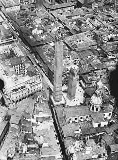 Bologna Prints: Aerial View of Bologna, Italy