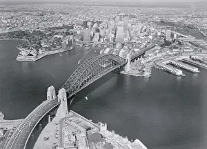 Aerial View of Bridge in Sidney