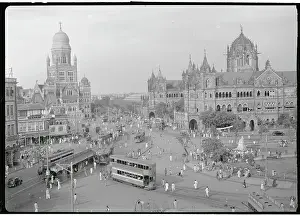 Mumbai Prints: Aerial View of Busy Bombay
