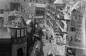 Aerial View of Carpenters Building Movie Sets