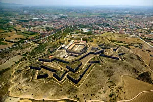 Images Dated 18th July 2014: Aerial view, Castell de Sant Ferran or Castillo de San Fernando