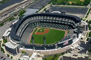 Illinois Prints: Aerial View Of US Cellular Field