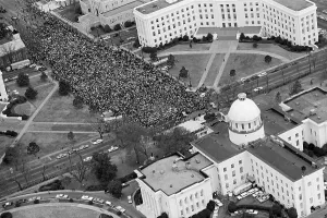Marchers Prints: Aerial View Of Civil Rights Marchers