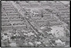 Marchers Prints: Aerial View Of Civil Rights Marchers