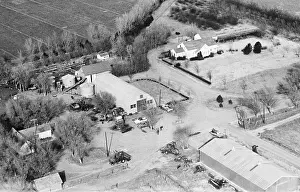 Clutter Family Prints: Aerial View of Clutter Home