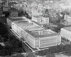 Department Prints: Aerial View Of Department Of Commerce