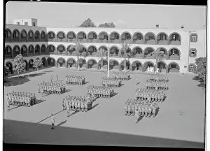 Cairo Prints: Aerial View of Egyptian Military Cadets on Field