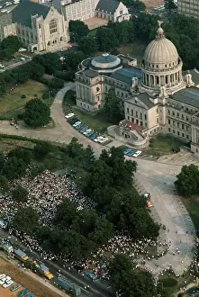 Aerial View of Freedom Marchers