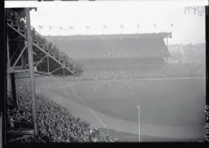 Aerial View of Game at Yankee Stadium