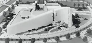 1939 Worlds Fair Prints: Aerial View of General Motor's Highway and Horizons Exhibit