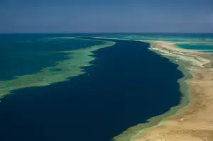 Queensland Prints: Aerial view of the Great Barrier Reef, UNESCO World Heritage Site, Queensland, Australia