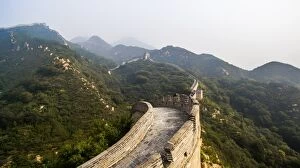 Images Dated 21st September 2015: Aerial view of the Great Wall of China