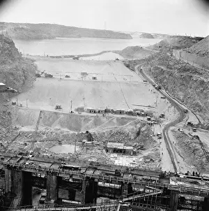 Aerial View of High Aswan Dam