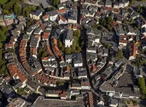 Images Dated 16th September 2014: Aerial view, historic centre with Erloserkirche, Church of the Redeemer, market square
