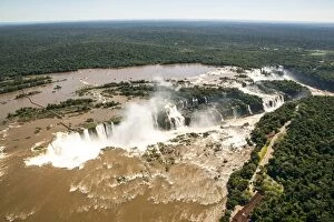Images Dated 2nd April 2015: Aerial view of Iguazu Waterfalls