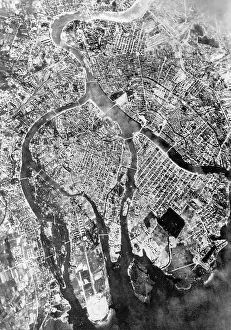 Leningrad Prints: Aerial View of Leningrad from Scout Planes