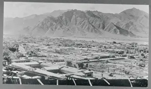 Lhasa Prints: Aerial View of Lhasa and Tibet Plateau