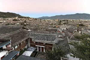 Images Dated 11th November 2016: Aerial view of Lijiang Old Town in Yunnan, China