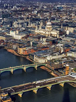 Aerial Collection: Aerial view of London and St Pauls Cathedral